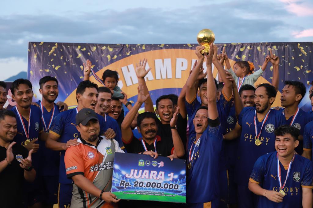 GST Persipura Suka Tani Juara Sepakbola HUT Ke-3 Jantho FC