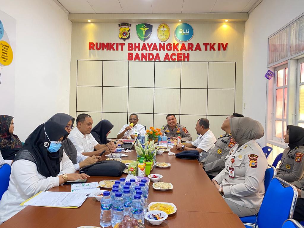 Dinas Kesehatan Kota Banda Aceh Lakukan Visitasi Ke RS Bhayangkara TK IV