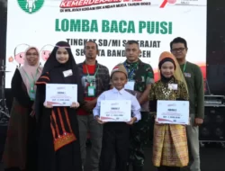 Hari Terakhir Semarak Kemerdekaan Kodam IM Gelar Lomba Baca Puisi