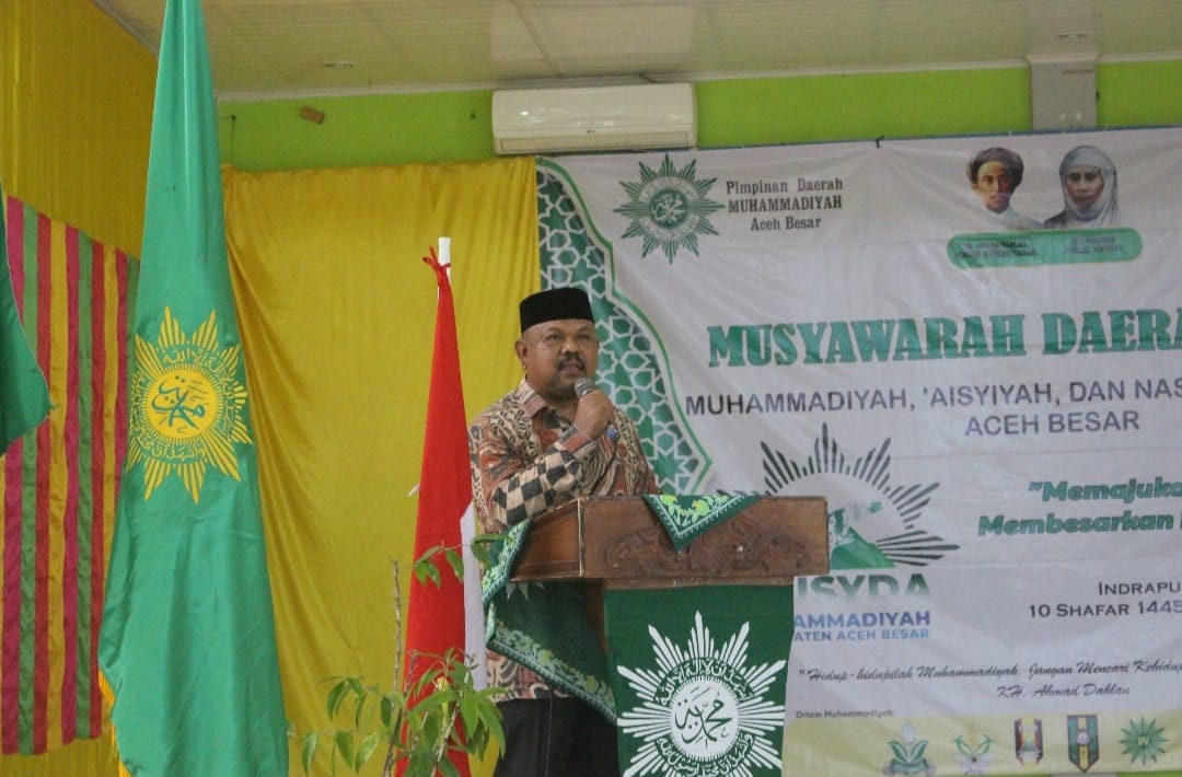 Wakili Pj Bupati Aceh Besar, Kepala DSI Hadiri Pembukaan Musda ke-19 Muhammdiyah