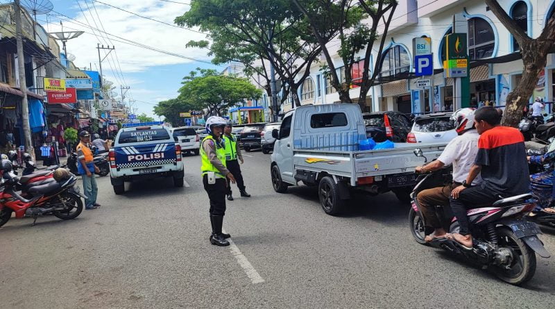 Satlantas Polresta Banda Aceh Pantau Kawasan Troble Spot