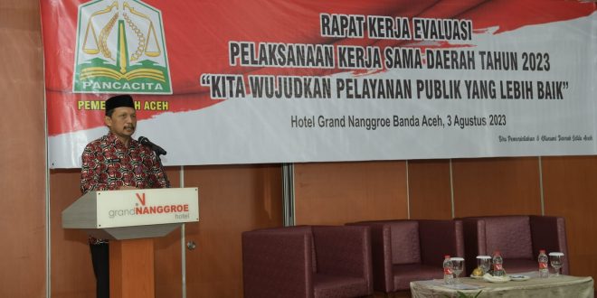 Asisten Sekda Buka Raker Evaluasi Pelaksanaan Kerja Sama Daerah Tahun 2023