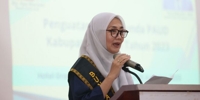 Bunda PAUD Buka Rakor Penguatan Pokja Bunda PAUD se-Aceh