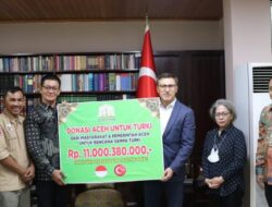 Pemerintah dan Masyarakat Aceh Serahkan Bantuan Untuk Korban Gempa Turki Rp 11 Miliar