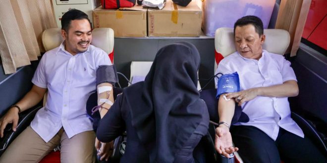 Penjabat Gubernur Donor Darah Bersama ASN BPSDM