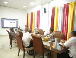 Pj Bupati Aceh Besar Ikuti Zoom Meeting dengan Dirjen Otda