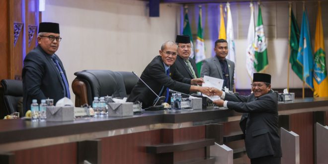 Semua Fraksi DPR Aceh Terima Pertanggungjawaban APBA 2022