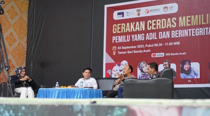 Kapolresta Talk Show Gerakan Cerdas Memilih RRI Banda Aceh