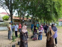 Ketahanan Pangan, Camat Kadafi Salurkan Bibit Tanaman di Geuceu Komplek