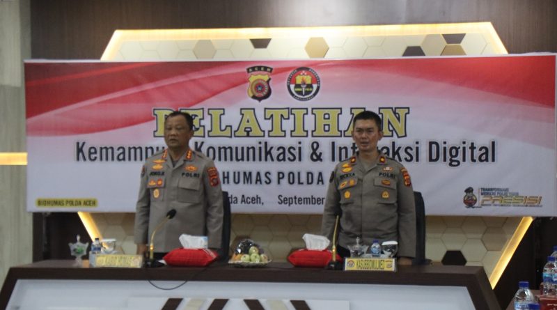 Buka Pelatihan Kehumasan, Kabid Humas: Pentingnya Kemampuan Komunikasi dan Interaksi Digital