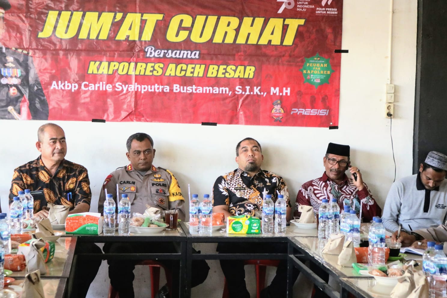 Pj Bupati Hadiri Jumat Curhat Bersama Kapolres Aceh Besar di Lamteuba