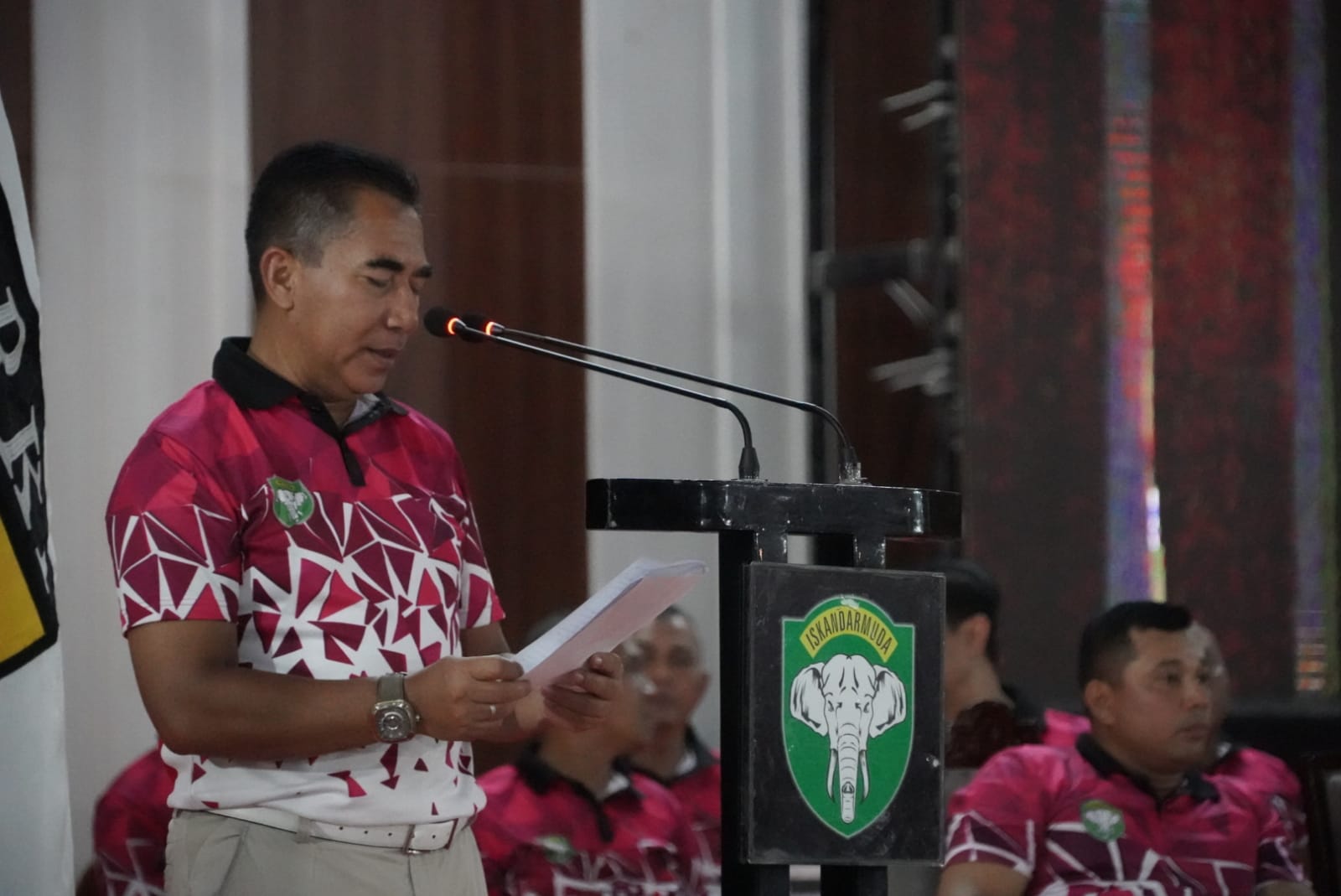Kasdam IM secara resmi menutup turnamen kejuaraan Pangdam Iskandar Muda open Karate Championship Tahun 2023.