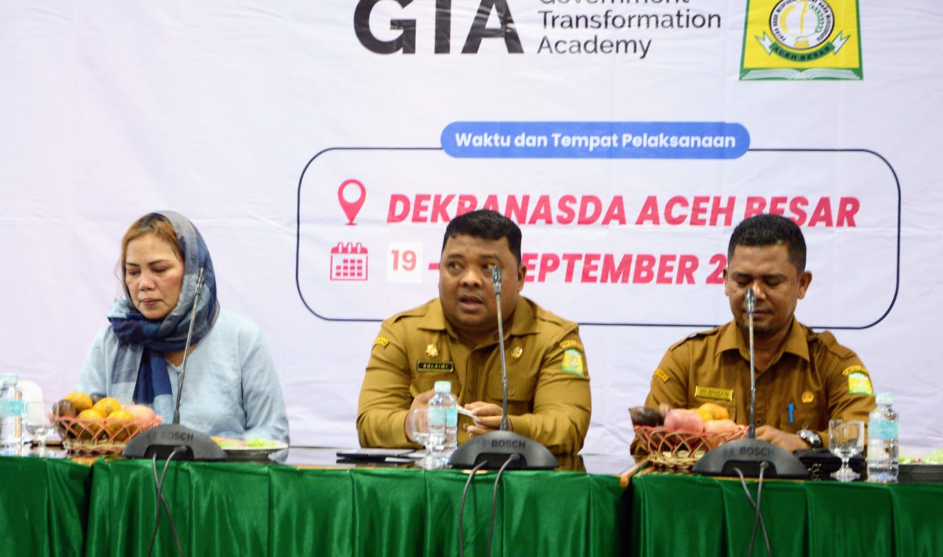 Wakili Pj Bupati, Sekda Sulaimi Buka Pelatihan GTA Aceh Besar
