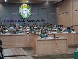 Pangdam IM Mengikuti acara Seminar Nasional Dalam Rangka HUT Ke-78 TNI Tahun 2023 Secara Virtual