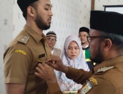 Camat Kadafi Lantik Pj Keuchik Gampong Lamlagang