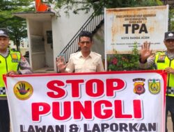 Polsek Kutaraja Sosialisasi Stop Pungli