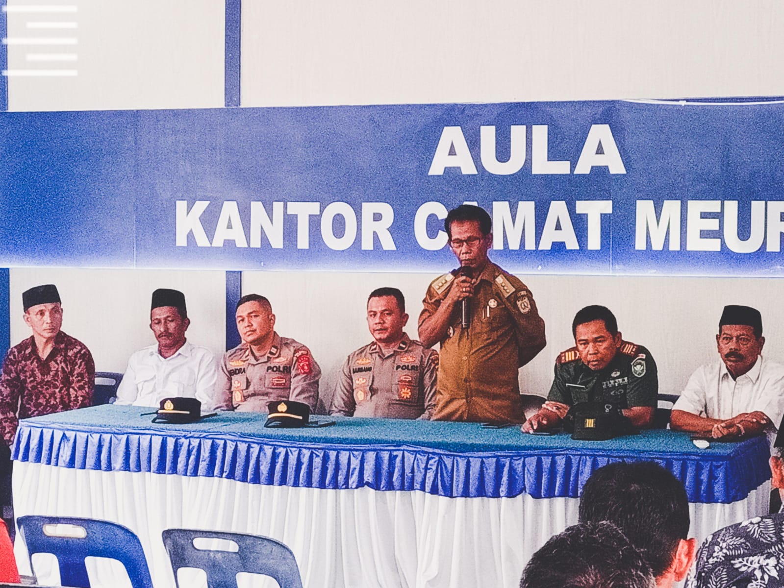 Lepas Sambut Kapolsek Ulee Lheue, Ini Harapan Camat Meuraxa