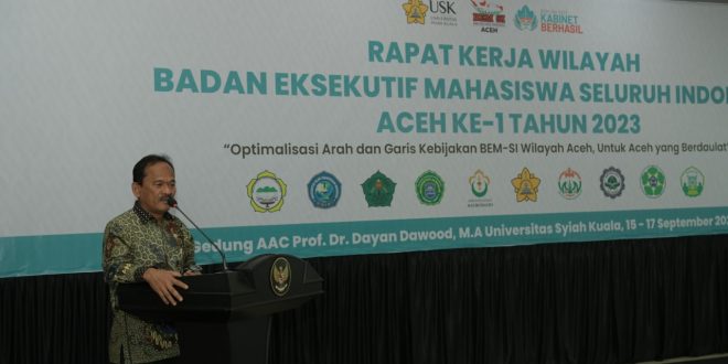 Asisten II Harapkan Mahasiswa Bantu Pemerintah Jaga Generasi Muda Aceh