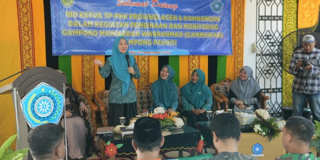 Gammawar Jadi Program PKK Aceh Untuk Tekan Stunting di Tingkat Gampong