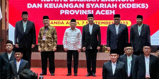 Hadiri Pengukuhan KDEKS Aceh, Wapres: Ingatkan Pentingnya Sinergi dan Kolaborasi