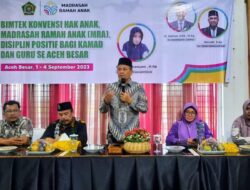 Kankemenag Aceh Besar Buka Bimtek KHA dan MRA