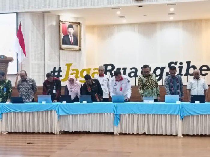 Pemkab Agara Tanda Tangani Kerjasama Dengan BSSN