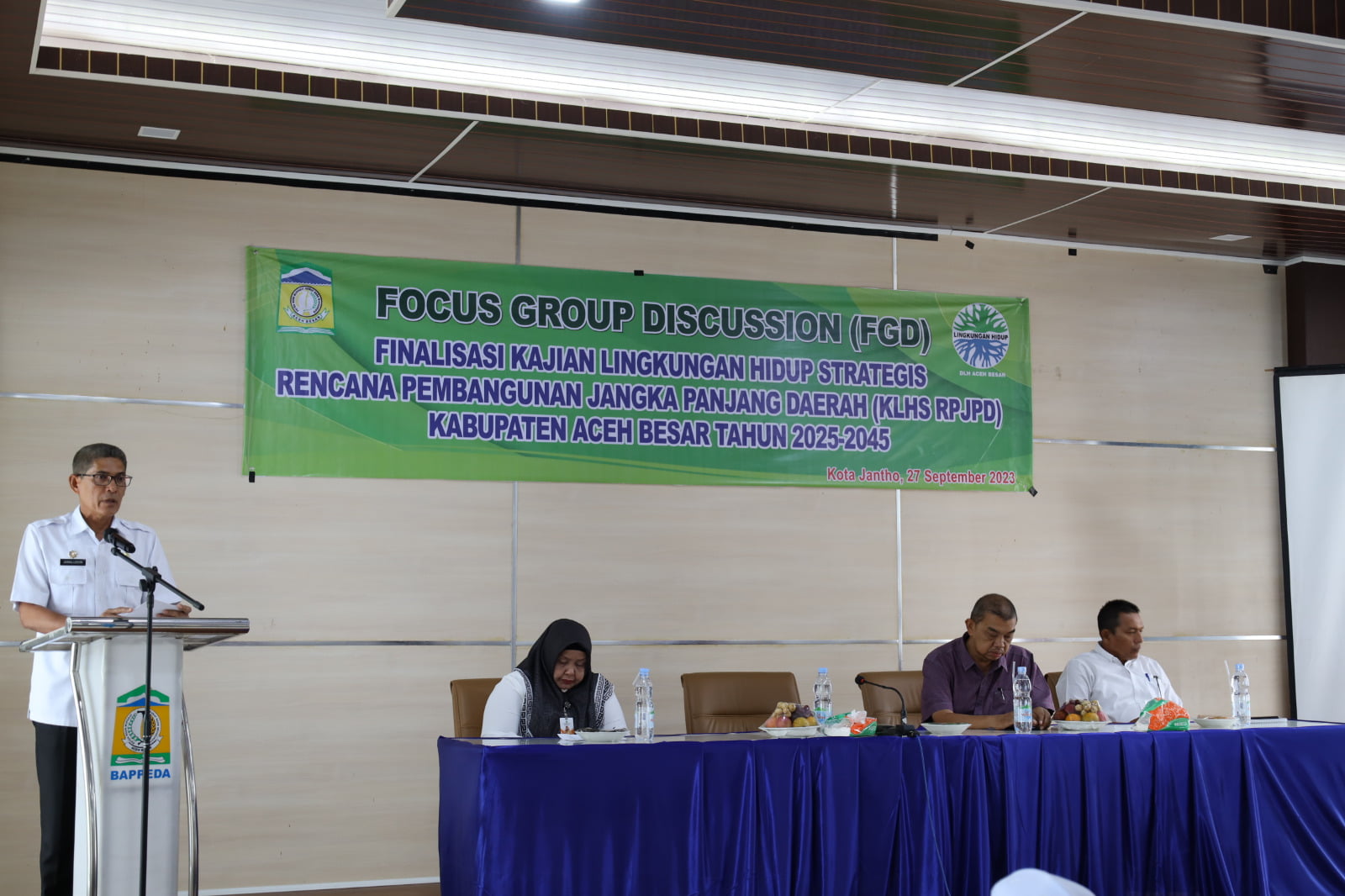 Pj. Bupati Aceh Besar Buka FGD Finalisasi Kajian Strategis RPJP
