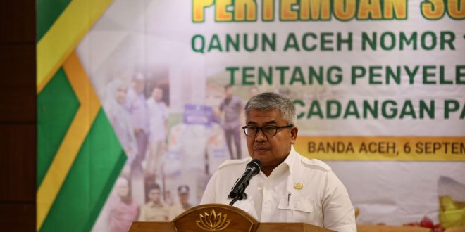 Qanun Ketahanan Pangan Mengamanatkan Pemerintah Jamin Ketersediaan Cadangan Pangan