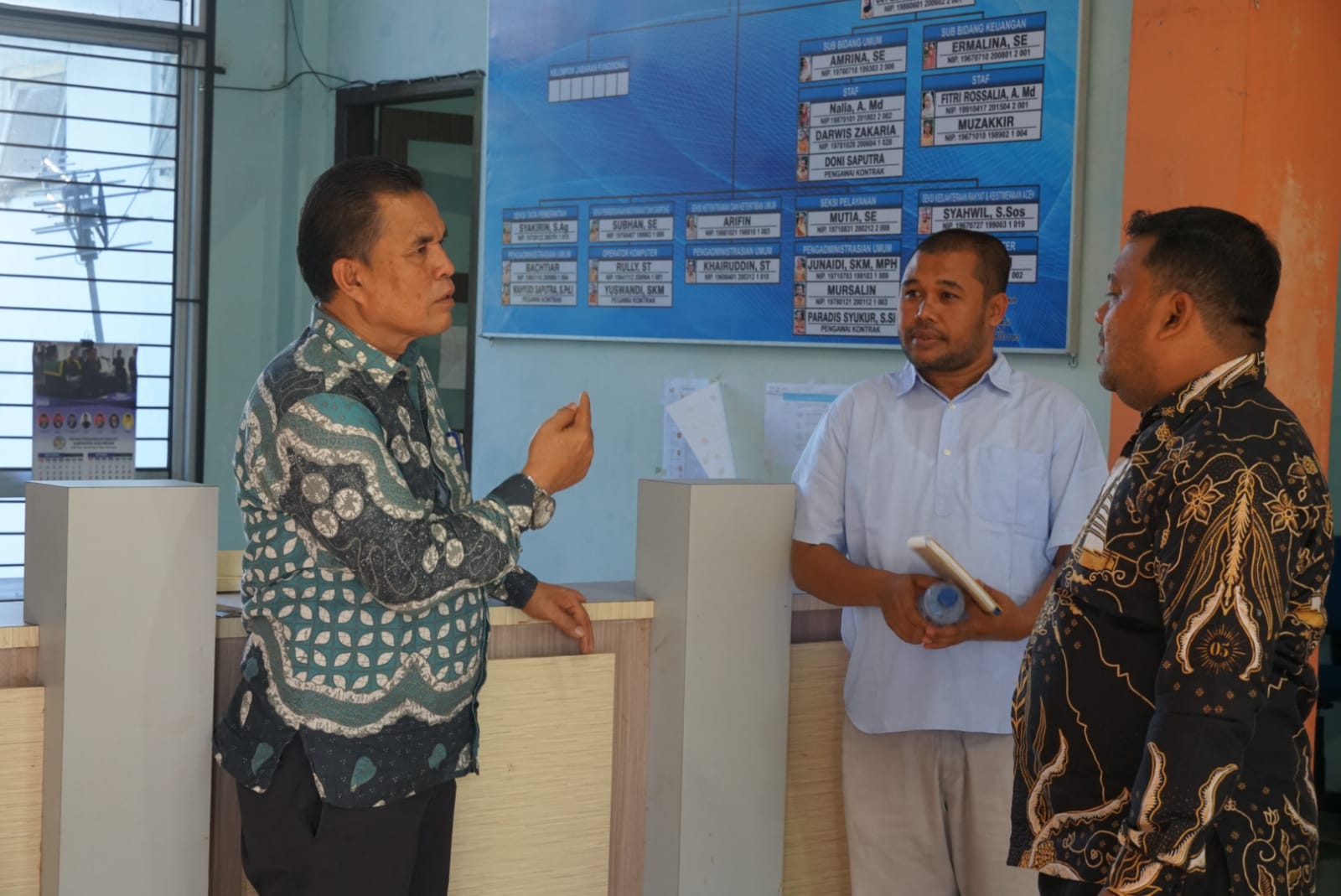 Sekda Aceh Besaf Pantau Langsung Kantor Camat Sukamakmur
