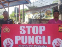 Polsek Krueng Barona Jaya Melaksanakan Kegiatan Sosialisasi Stop Pungli