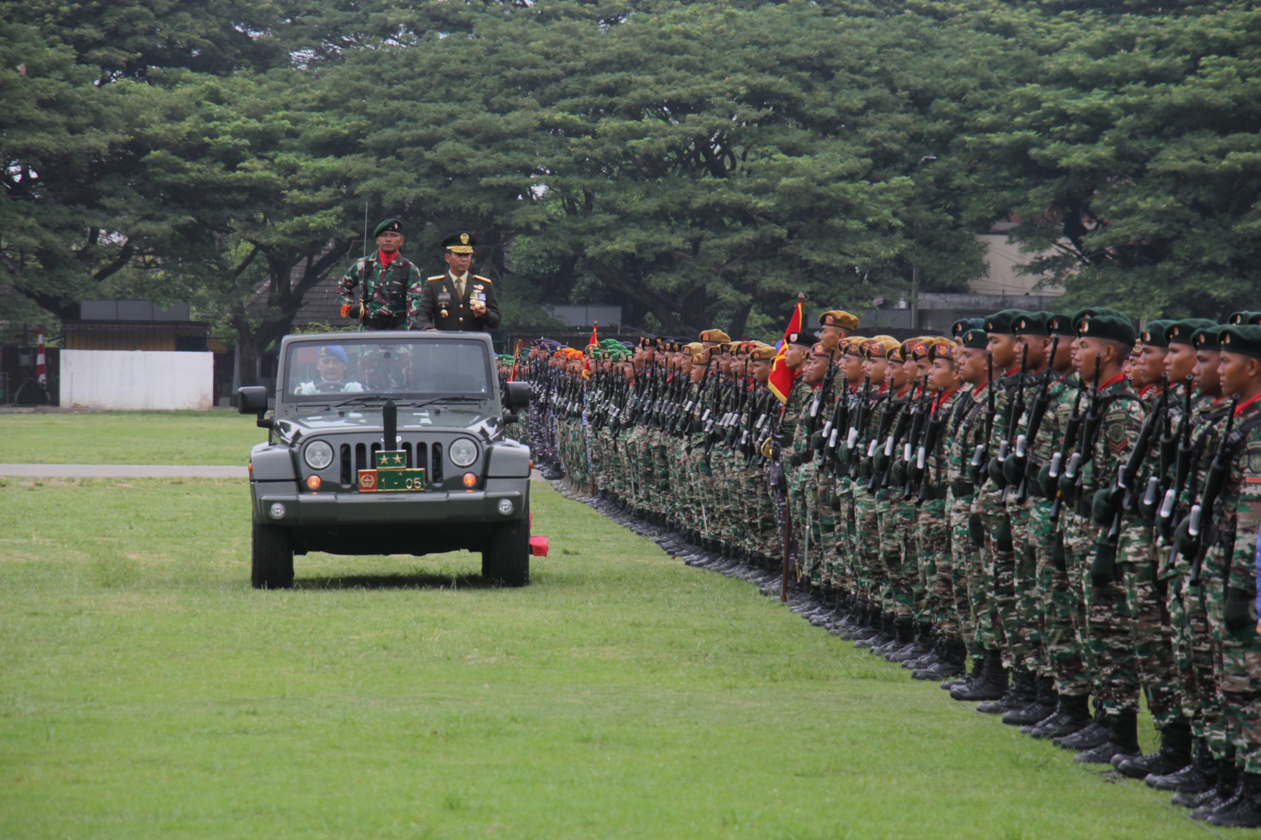 Upacara HUT TNI ke-78 Tahun 2023 di Kodam Iskandar Muda, "TNI Patriot NKRI Pengawal Demokrasi Untuk Indonesia Maju"