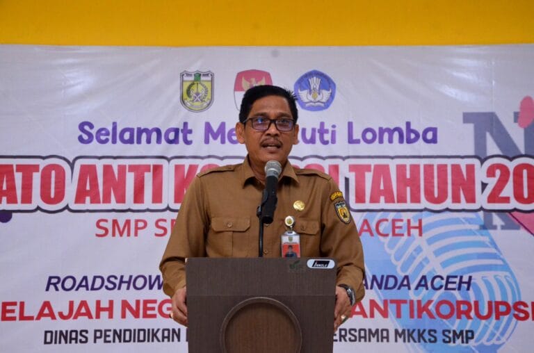 Sulaiman Bakri Buka Lomba Pidato Anti Korupsi Jenjang SD dan SMP se-Kota Banda Aceh
