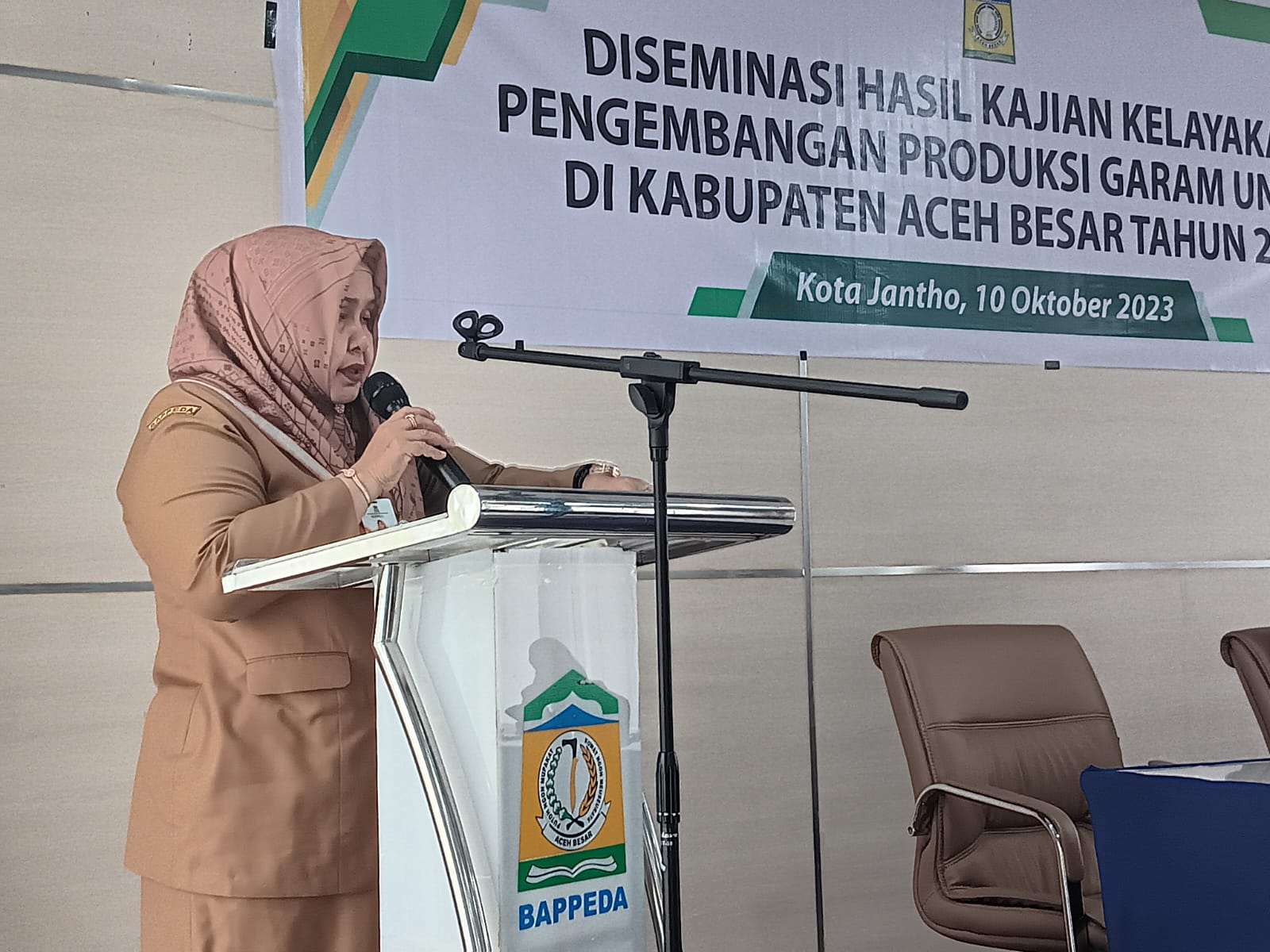 Bappeda Gelar Diseminasi Hasil Kajian Kelayakan Pengembangan Produksi Garam Unggul di Aceh Besar