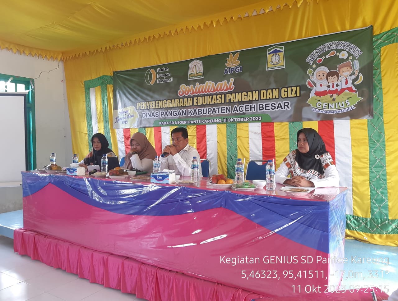 Dinas Pangan Aceh Besar Sosialisasikan Program Genius bagi Wali Murid