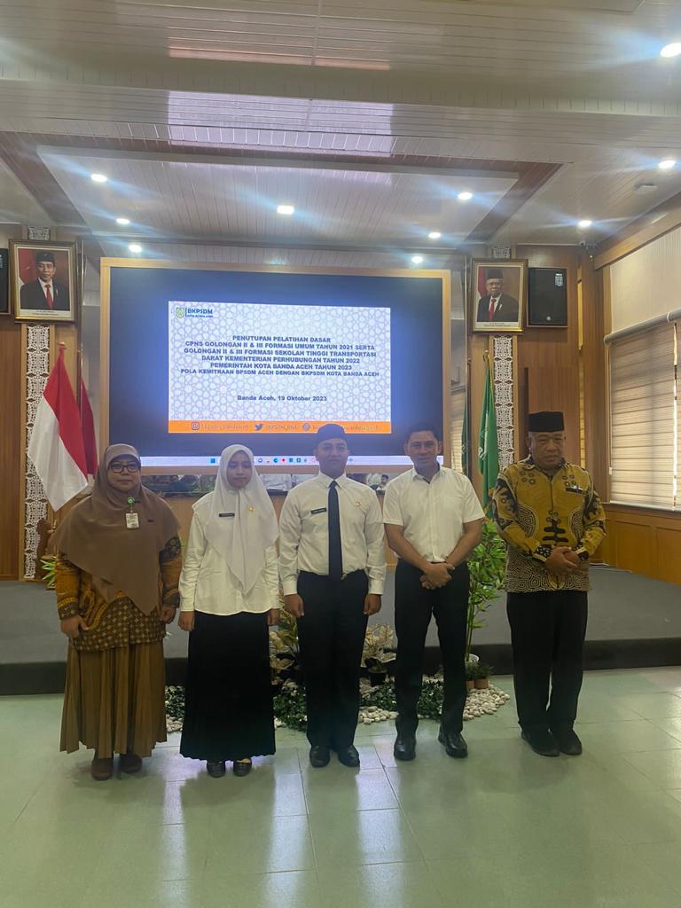 BKPSDM Banda Aceh Gelar Penutupan Latsar CPNS Golongan II dan III