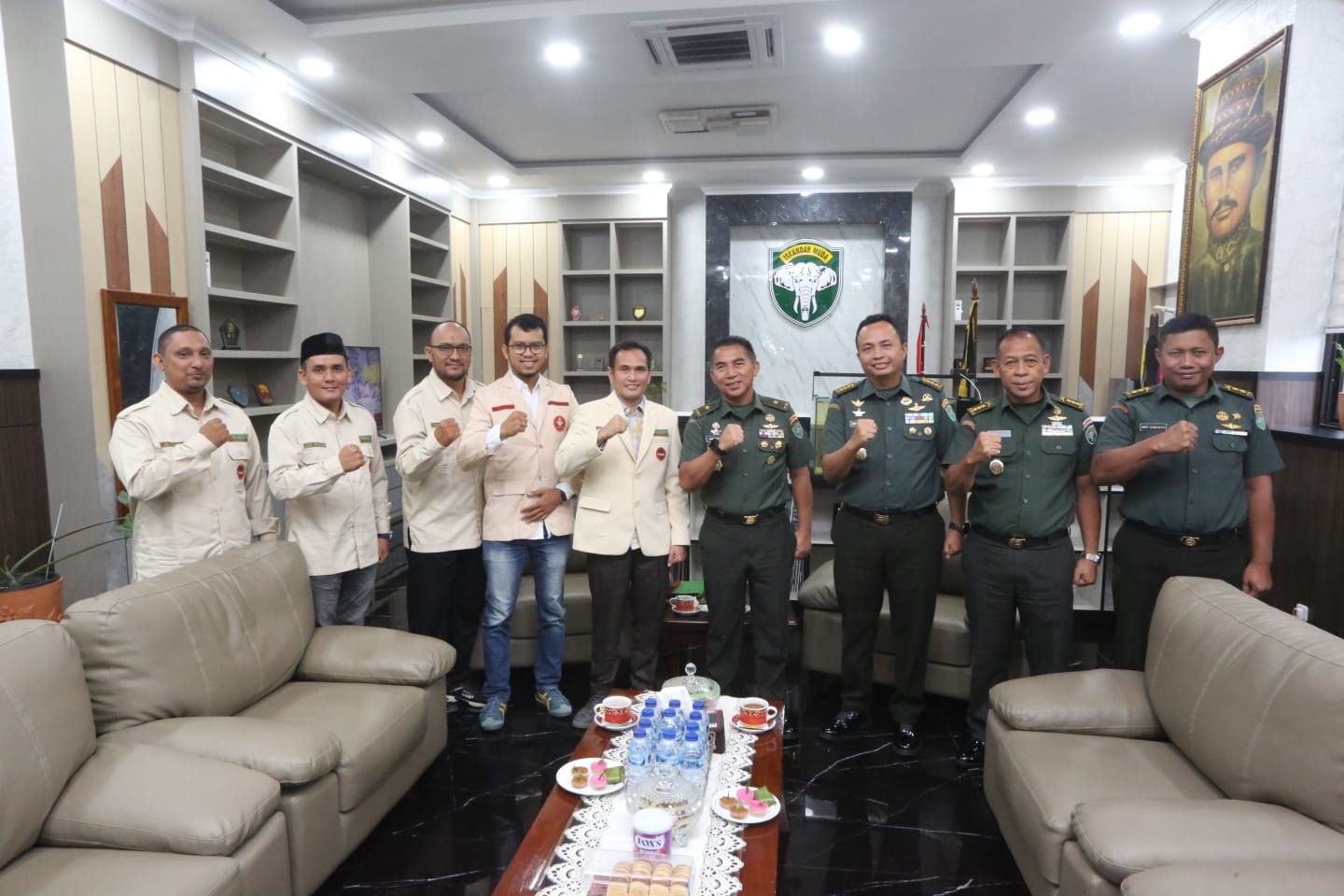 Kasdam IM Menerima Audiensi PW Pemuda Muhammadiyah Aceh