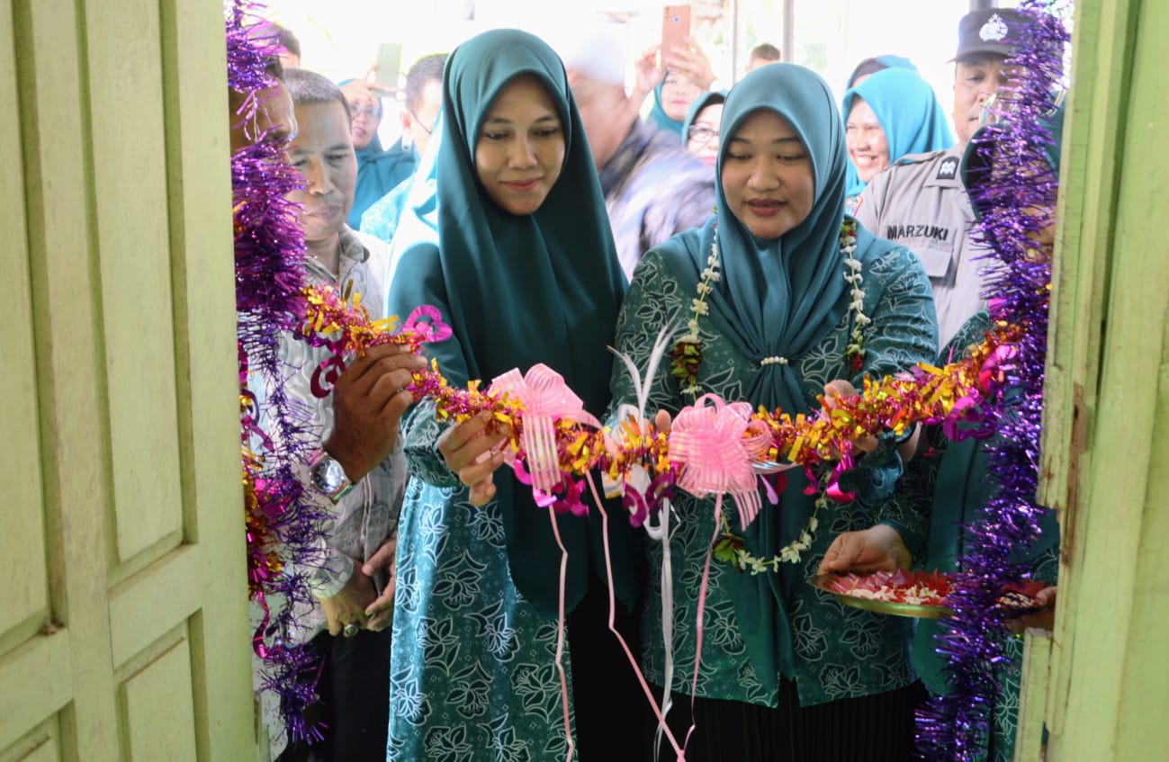 Gunting Pita, Pj Ketua TP-PKK Aceh Besar Kembali Launching RGG di Kuta Baro