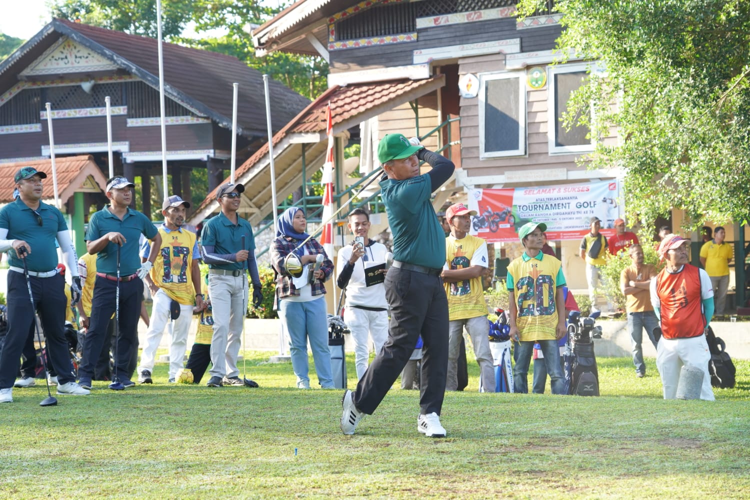 Kasdam IM Buka Golf Tournament Danrem 011/LW Dalam Rangka HUT TNI KE-78 Tahun 2023.