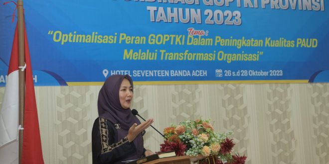 Ayu Marzuki Buka Rakor Gabungan Organisasi Penyelenggara Taman Kanak-kanak Indonesia (GOPTKI)