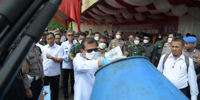 Polda Aceh Musnahkan 112 Kilogram Narkoba Jenis Sabu, Dihadiri Asisten I Sekda Aceh