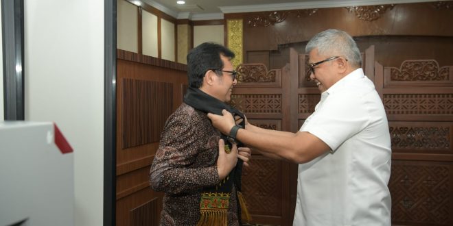 Sekda Sambut Kedatangan Wamenkominfo RI
