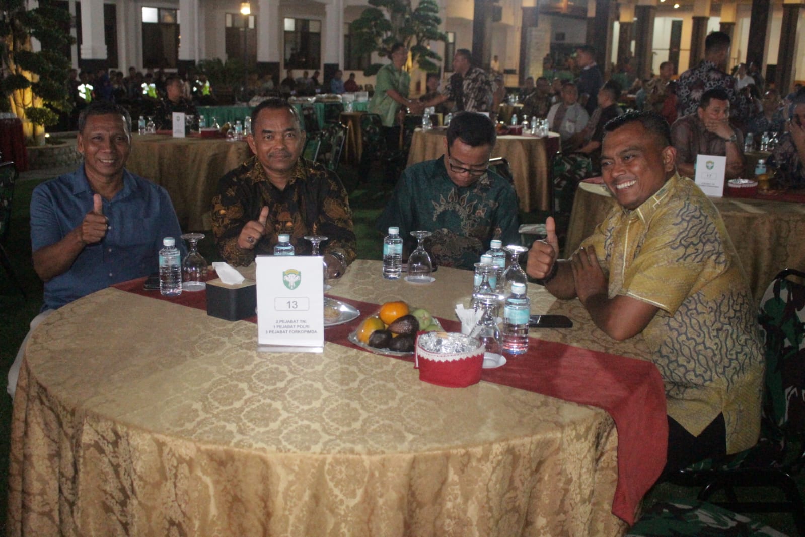 Wakili Pj Bupati, Asisten II Aceh Besar Hadiri Syukuran HUT ke-78 TNI di Makodam IM