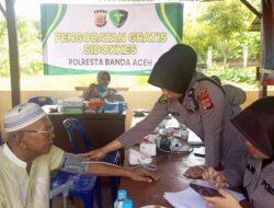 Sie Dokkes Polresta Banda Aceh Gelar Pengobatan Gratis