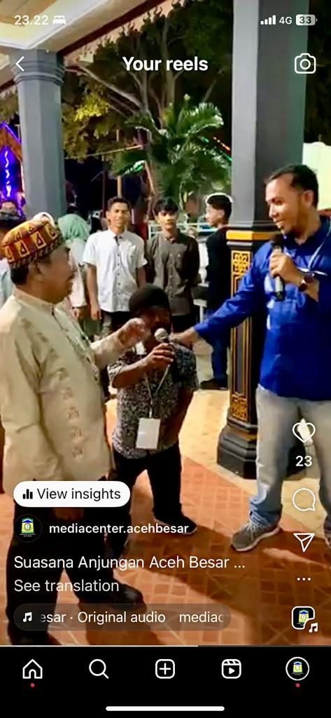 Saksikan Live Anjungan di Akun IG Media Center dan Tik Tok Aceh Besar