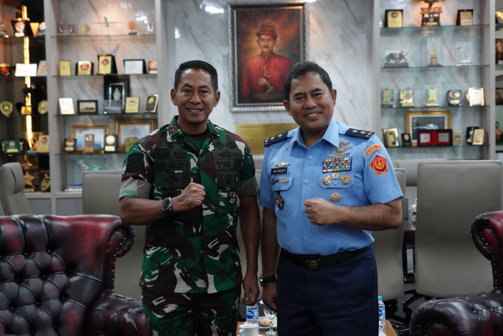 Pangdam IM Menerima Audiensi Aspers Panglima TNI di Makodam IM.