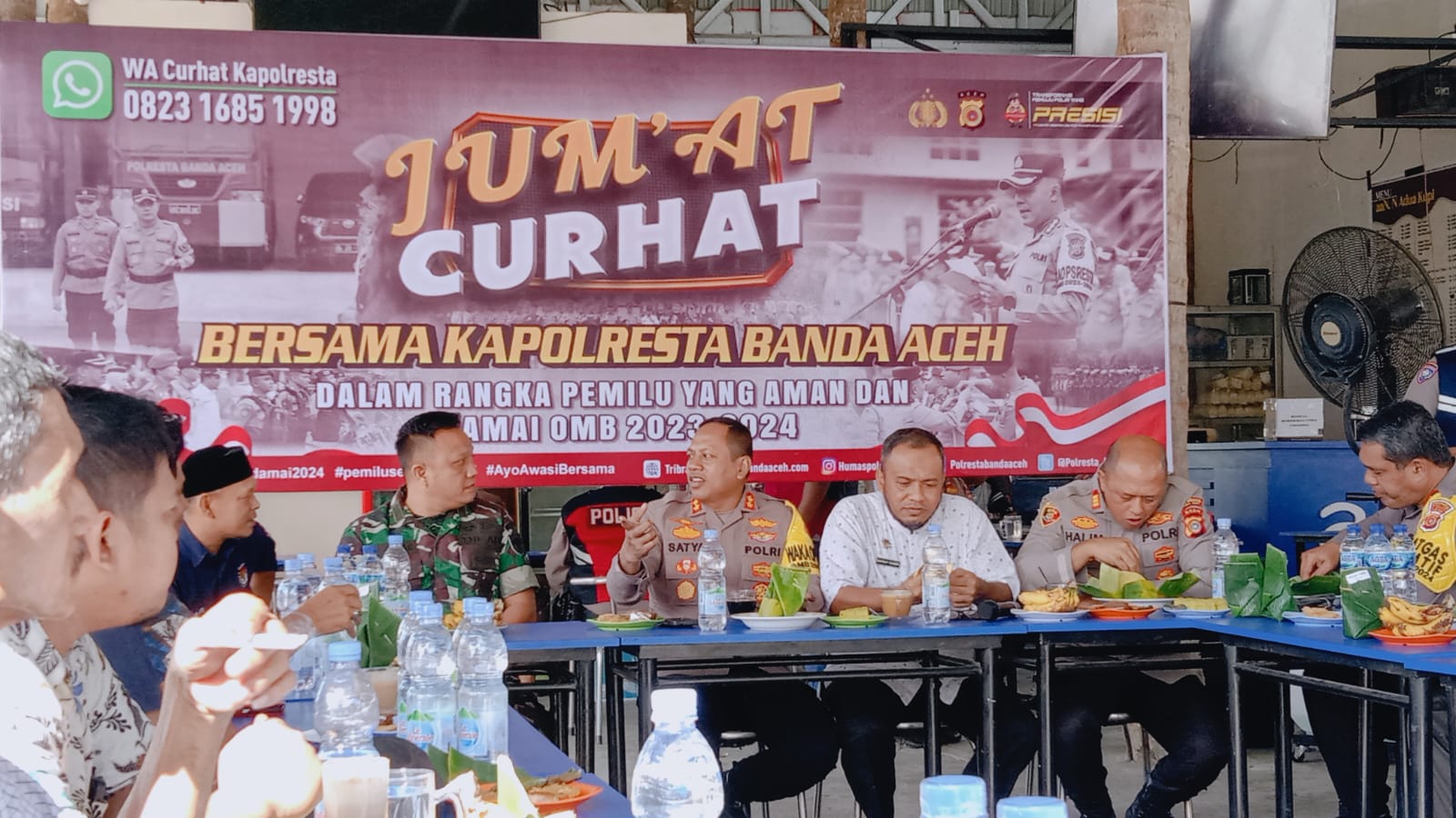 Jumat Curhat, Muspika Banda Raya Jaring Keluhan Warga