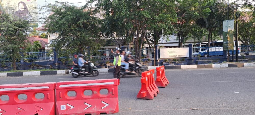 Satlantas Polresta Banda Aceh Kerahkan Personel Ke PKA Untuk Urai Kemacetan