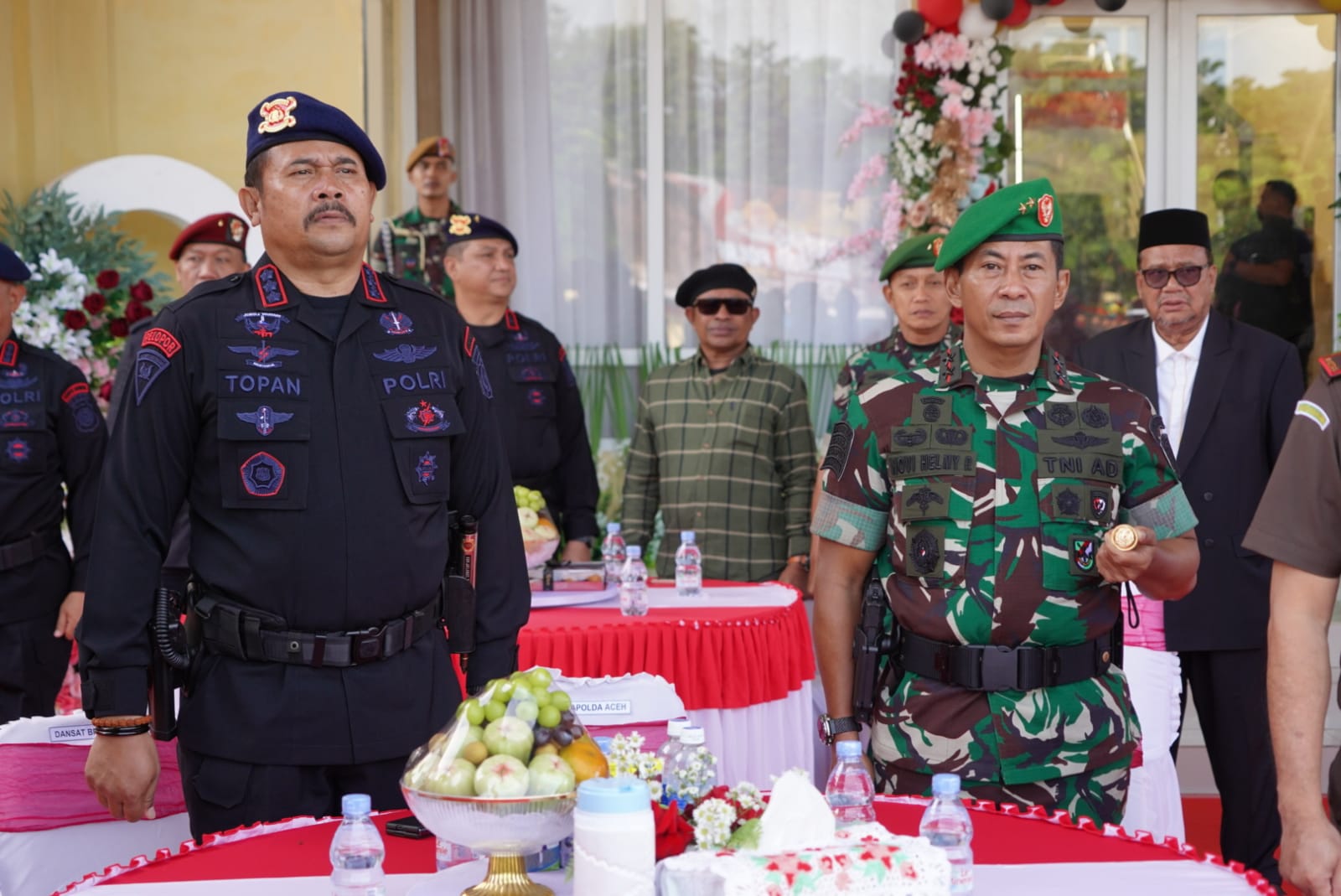 Pangdam IM Menghadiri HUT Brimob Polri Ke-78 di Mako Satbrimob Polda Aceh.