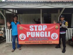 Personel Polsek Blang Bintang Sosialisasi STOP Pungli