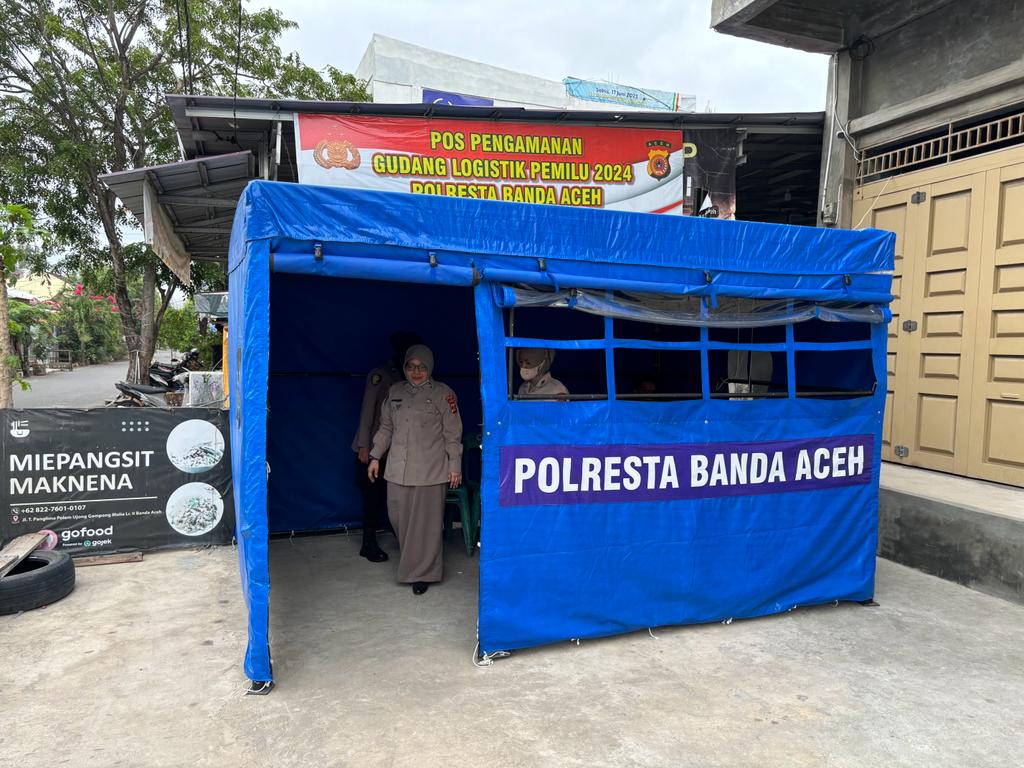 OMB Seulawah di Wilkum Polresta Banda Aceh, Polisi Patroli Pastikan Keamanan Jelang Pemilu